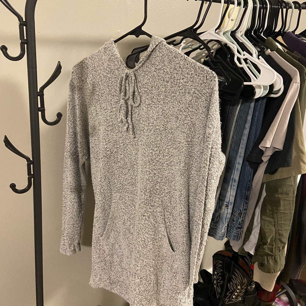 Light Grey Fleece Hoodie